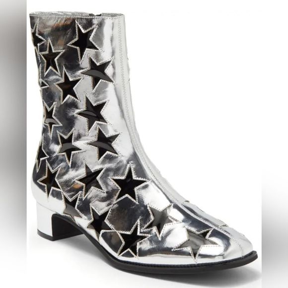 Jeffrey Campbell Shoes - New Jeffrey Campbell On Mars Bootie Black silver star rockstar coastal cowgirl